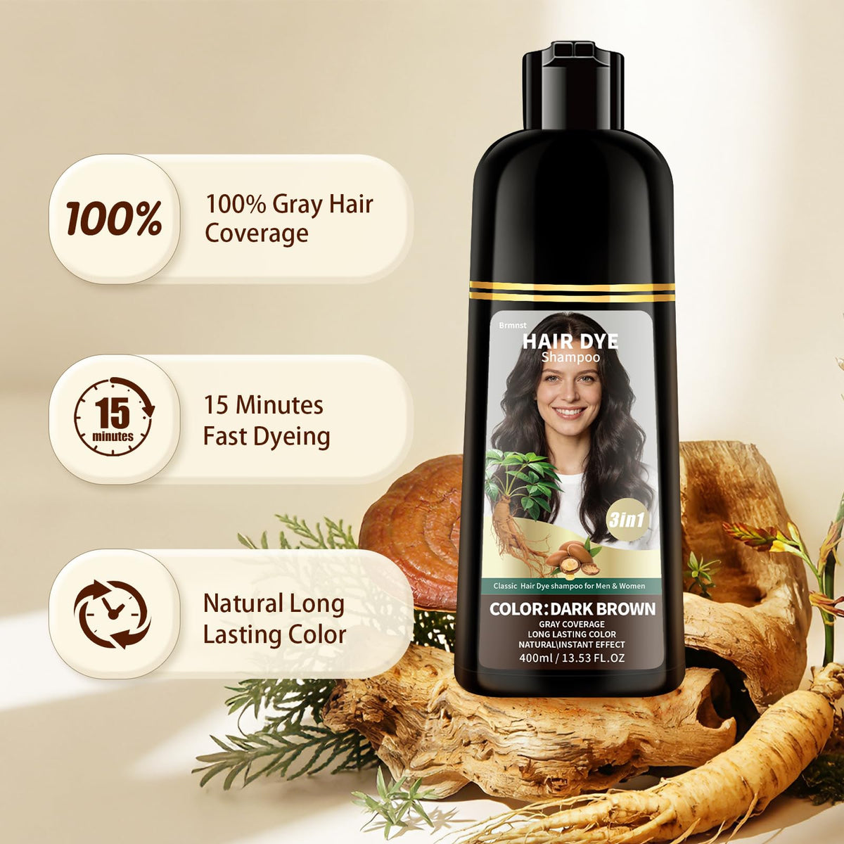 Brmnst Long-lasting color helps you enjoy up to ten weeks of shade.