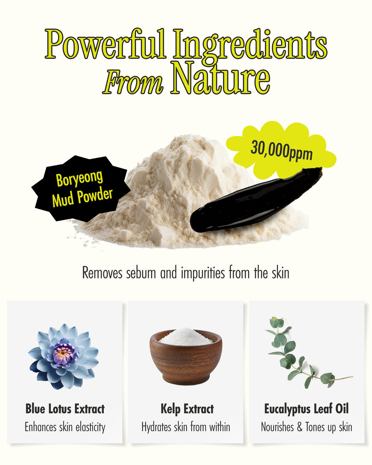 BRMUD Relief Mud Peel Off Mask drying timer image shows waiting period for optimal peel.