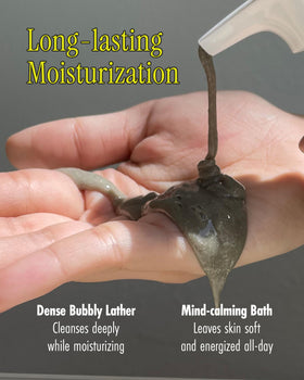 BRMUD Relief Mud Scrub packaging front highlights natural origin ingredients.
