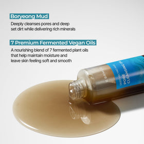 BRMUD Seven fermented oils blend image highlighting nourishing skincare benefits