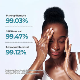 BRMUD Sunflower Seed Oil feature showing added moisture during cleansing