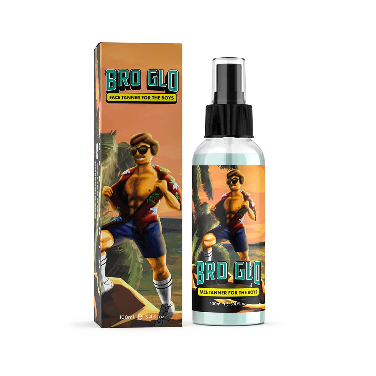 Bro Glo King Bundle body applicator ensuring smooth, streak-free application.