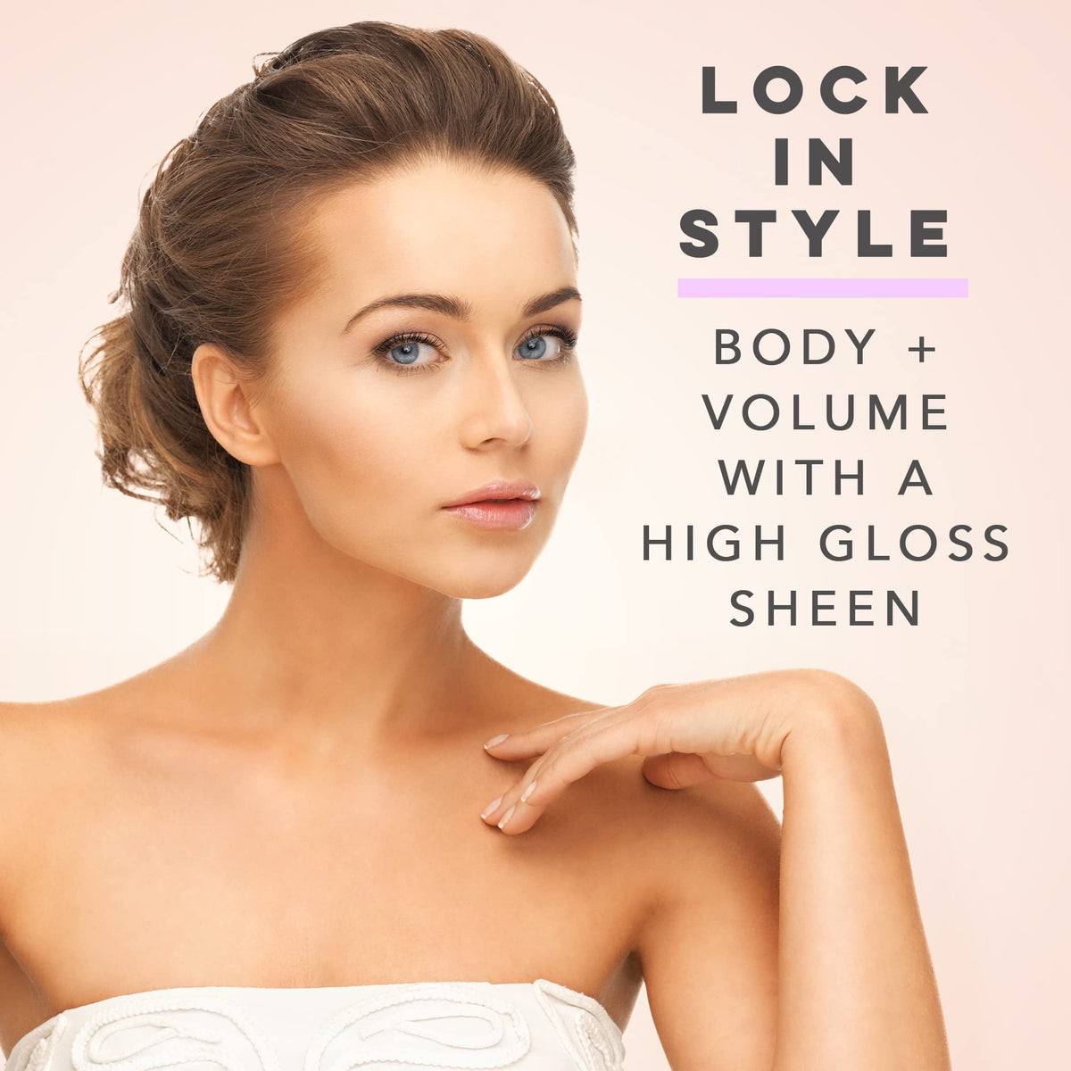 Brocato Powerfix shine finish on hair for natural luster