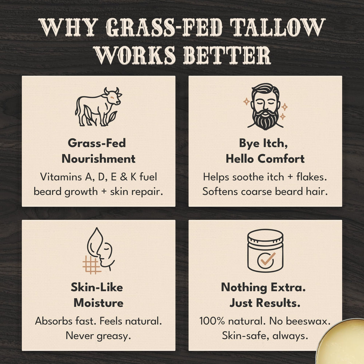 Bronmans beard balm hands applying closeup demonstrates conditioning for all beard types