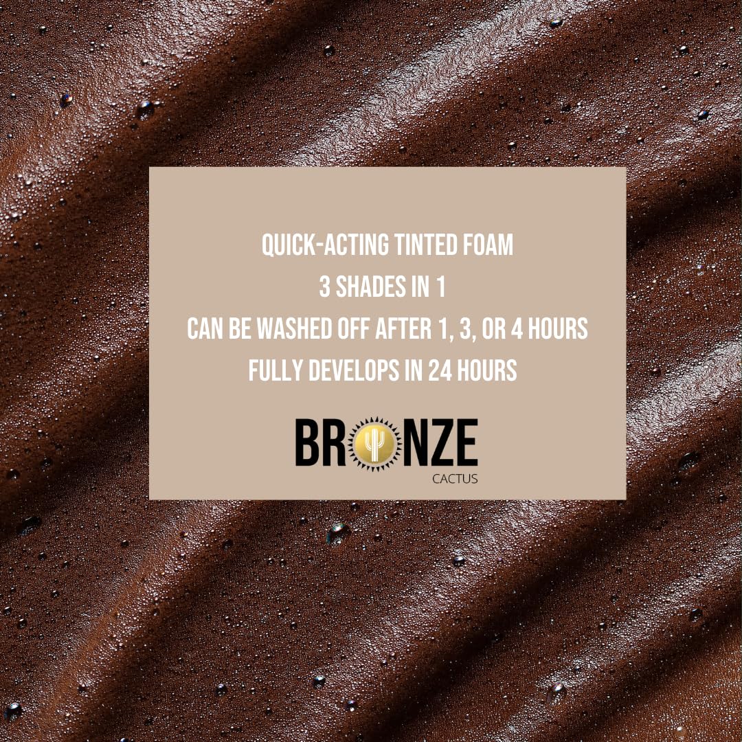 Bronze Cactus Express Mousse vegan cruelty-free badge signals ethical beauty choice.