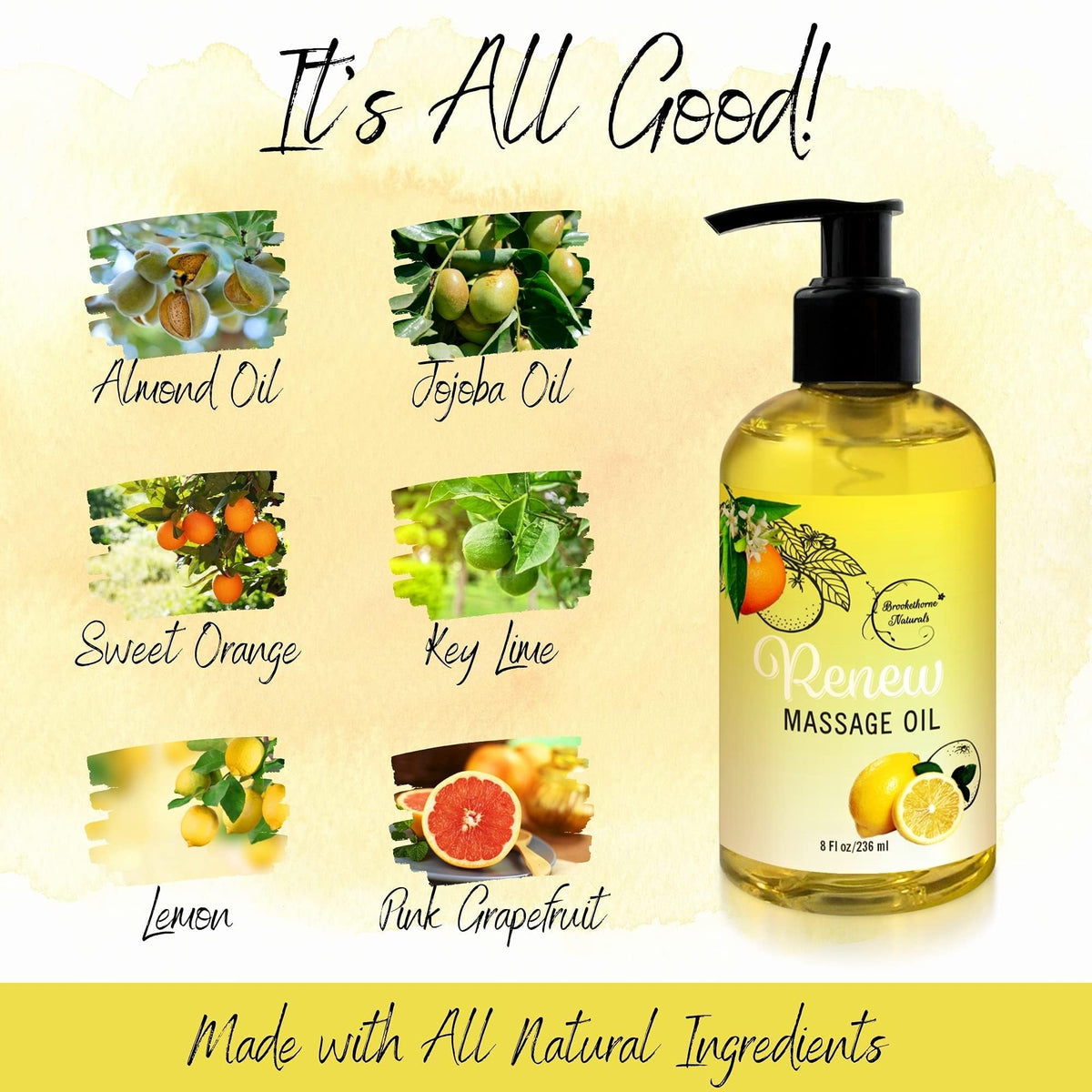 Brookethorne Naturals Renew spa at home scene promotes relaxation