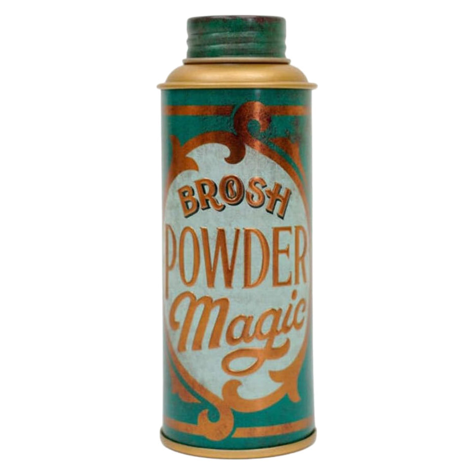 BROSH Powder Magic Pomade close-up texture showing subtle lift and natural feel