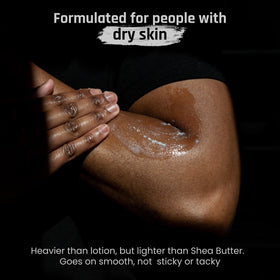 Hands applying Brothers Body Balm to forearm for long lasting hydration
