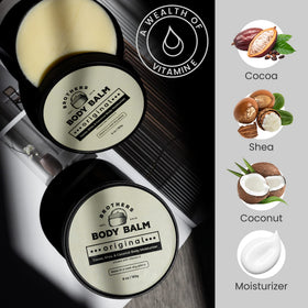 Brothers Body Balm in small-batch packaging reflects handmade quality