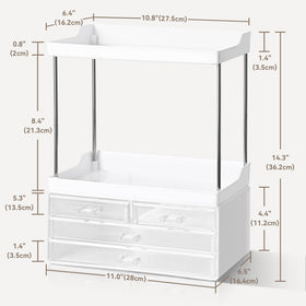 Brothersbox countertop vanity display keeps perfumes and skincare within reach