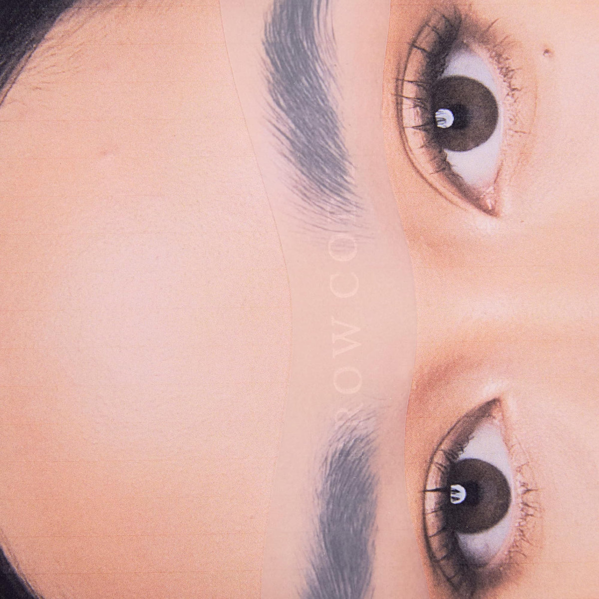 Brow Code Sculpt & Seal wrap placed on brow allows precise shaping and secure hold.