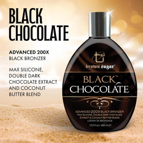 Brown Sugar Advanced 200X bronzer cream close-up showing dark tan target
