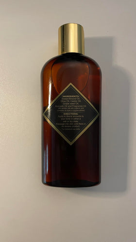 After-shower application with hydrated skin glow from Marry Me Body Oil
