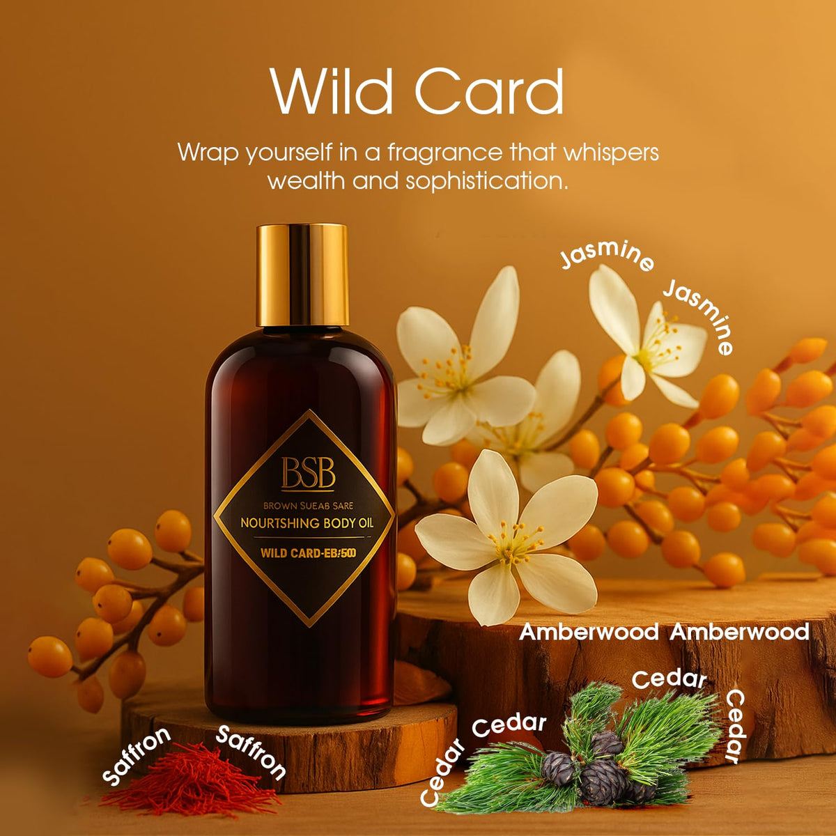 Brown Sugar Babe Wild Card bottle closeup with amber liquid and premium packaging