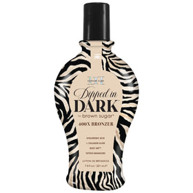 Brown Sugar Dipped bottle displaying rich dark bronzer for deeper color.