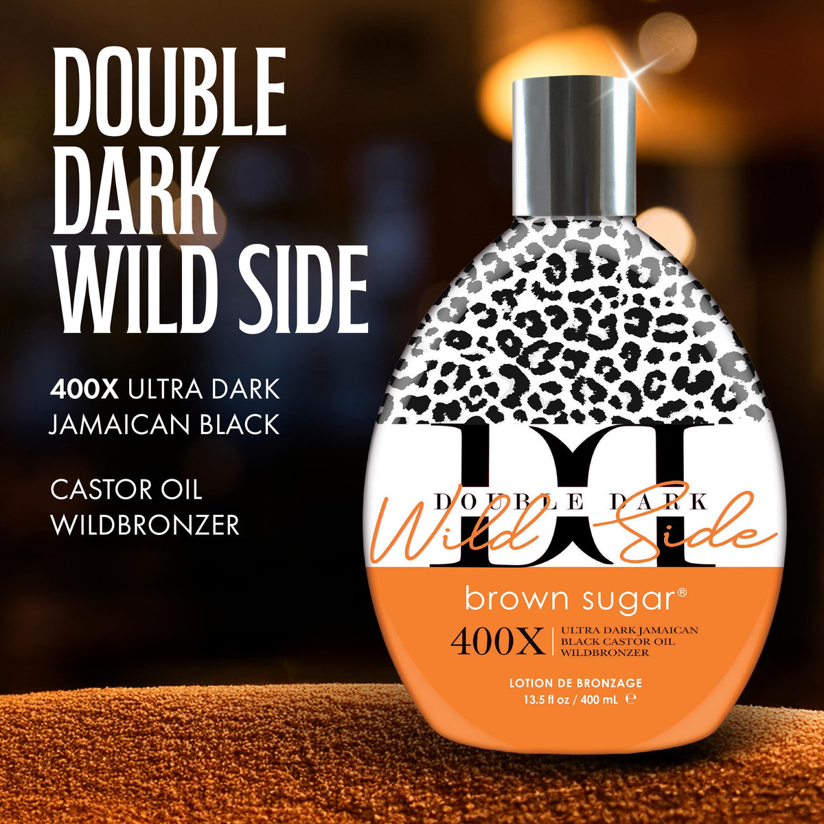 Brown Sugar Double Dark Wild Side lotion hand application enables even coverage.