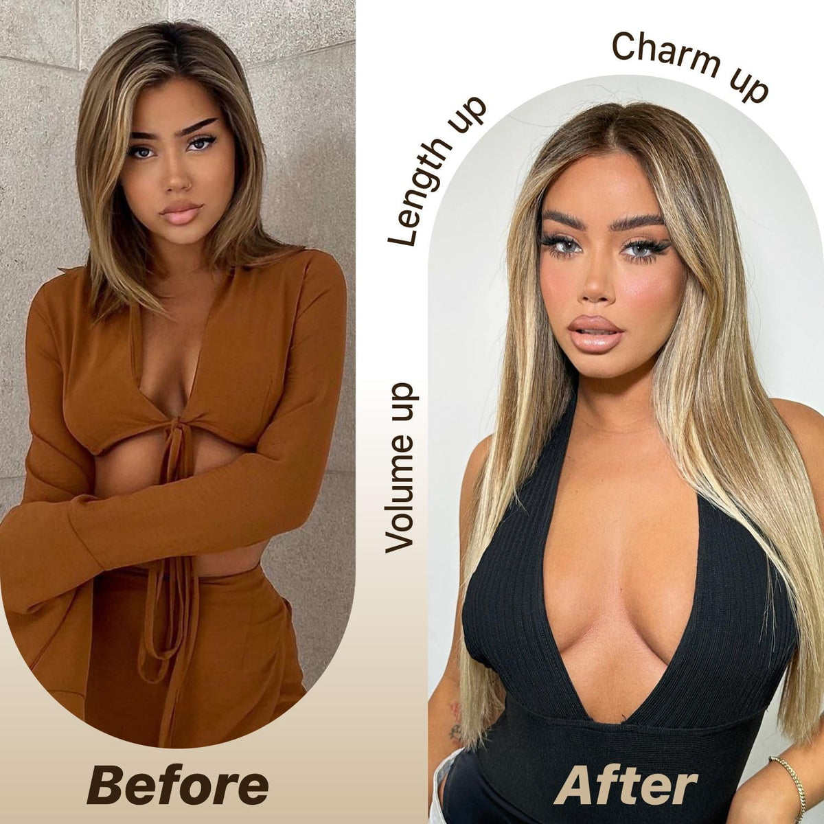 BrownBomb 3D dome-cap glueless wig for comfortable all-day wear.