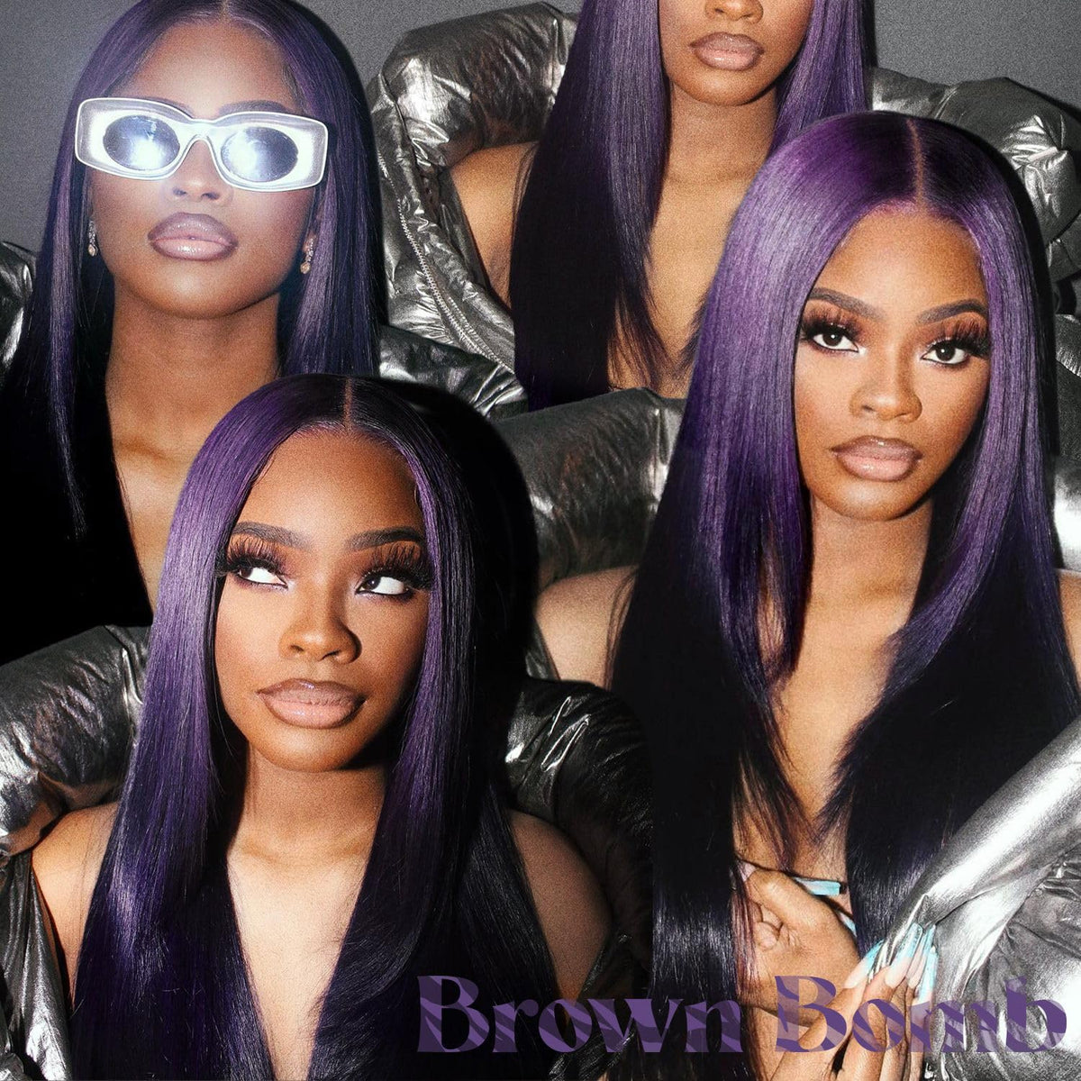 BrownBomb Bangs layered style ideal for face-framing looks.