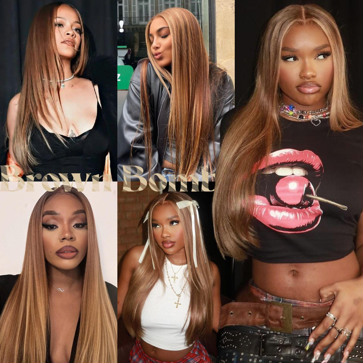 BrownBomb beginner-friendly wig demonstrating 3-second wear