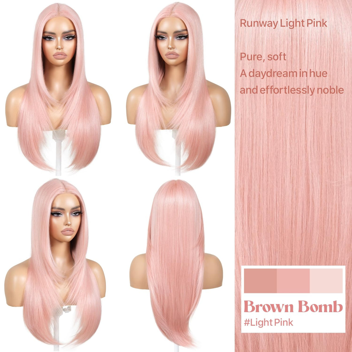 BrownBomb beginner-friendly wig you can throw on in seconds.