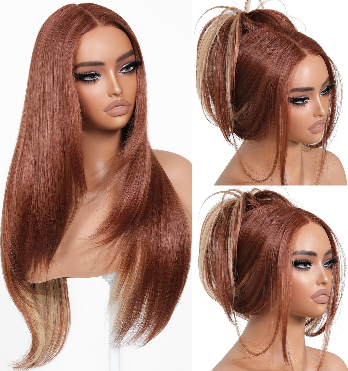 BrownBomb Cooper Blond wig front lace detail for natural parting