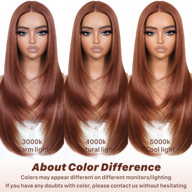 BrownBomb Cooper Blond ginger highlights add vivid natural color