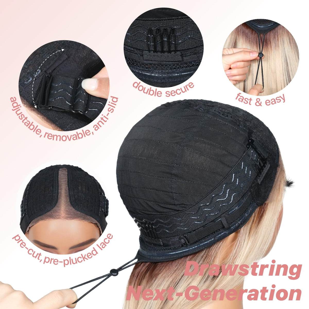 BrownBomb layered wig with curtain bangs for face-framing style.