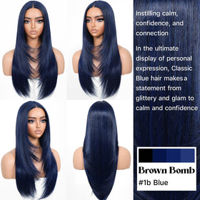 BrownBomb HD lace front closure detail for natural-looking parting.