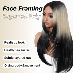 BrownBomb HD lace front wig with pre-plucked edges for easy styling.