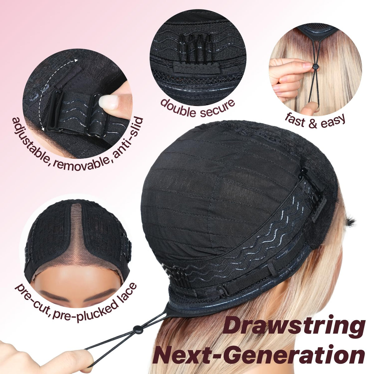 BrownBomb HD lace glueless wig with pre-cut hairline for easy blending