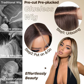 BrownBomb heat-resistant synthetic fibers for long-lasting style.