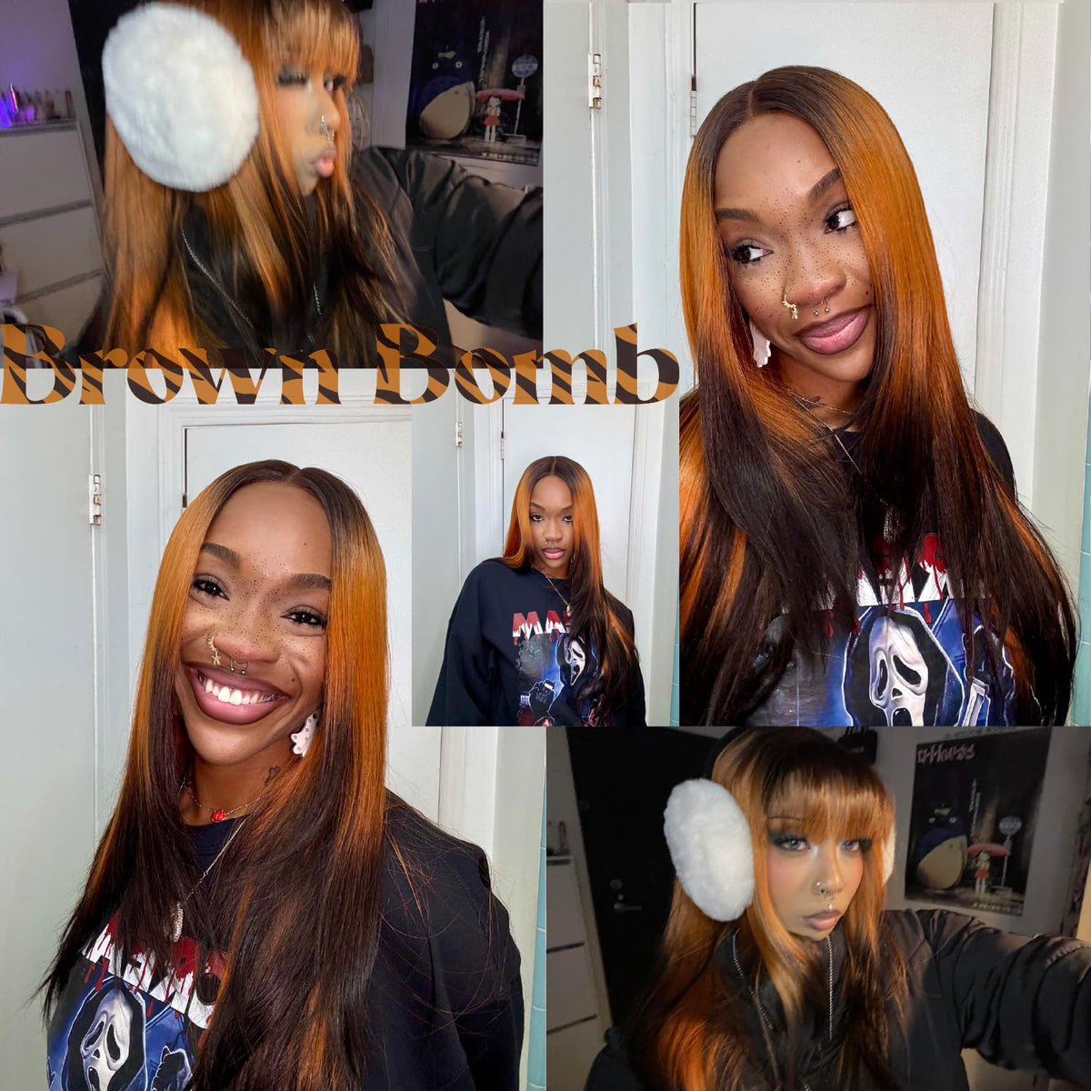 BrownBomb wig cap inside illustrates secure, breathable fit.