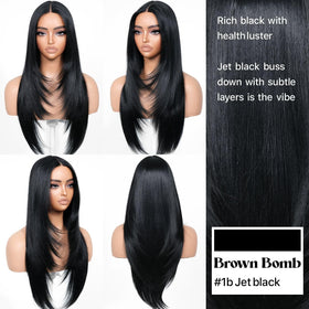 BrownBomb pre-plucked pre-cut lace front for easy beginner-ready styling