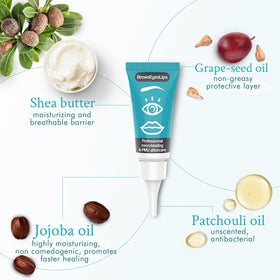 Brows Eyes Lips breathable-formula-barrier demonstrates skin-friendly protection.