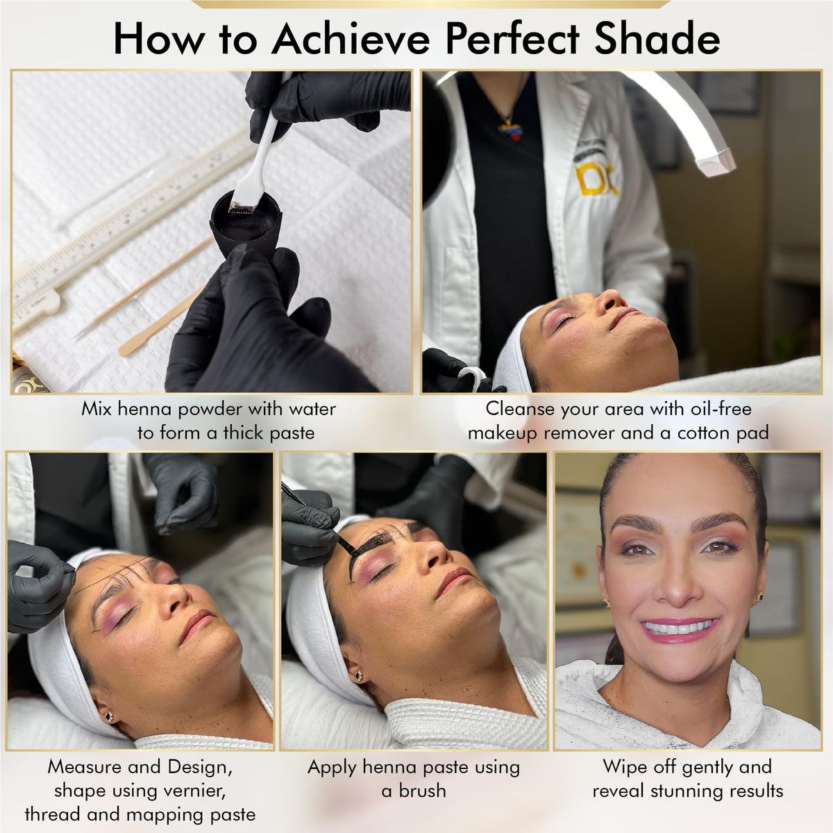 Brows Xpert customizable shade options for diverse brow tones.