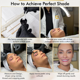 Brows Xpert customizable shade options for diverse brow tones.