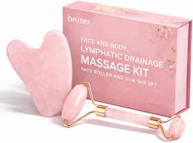 Bruizex skincare set display featuring premium facial massage tools