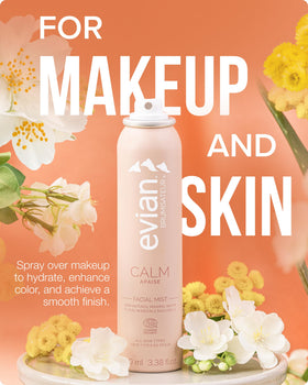 BRUMISATEUR Evian Calm Facial Mist with aloe vera for soothing comfort.