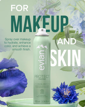 BRUMISATEUR Evian Protect Facial Mist eco-cert certification highlight.