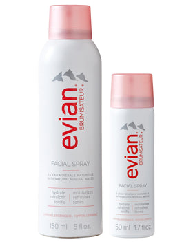 BRUMISATEUR Evian Weekender 5oz bottle for travel hydration and skin refresh