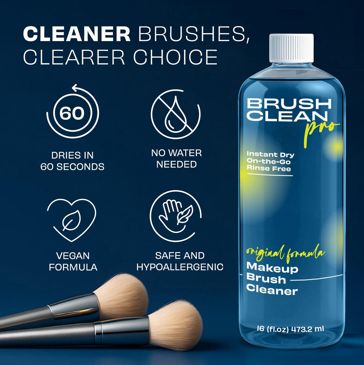 Brush Clean Pro Original no-rinse cleaning adapts to busy routines and on-the-go use