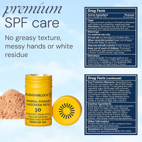 Reef-friendly Brush On Block formula free of oxybenzone and octinoxate