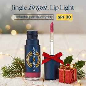Brush On Block Lip Oil SPF 30 texture swirl demonstrates smooth, non-sticky gloss.
