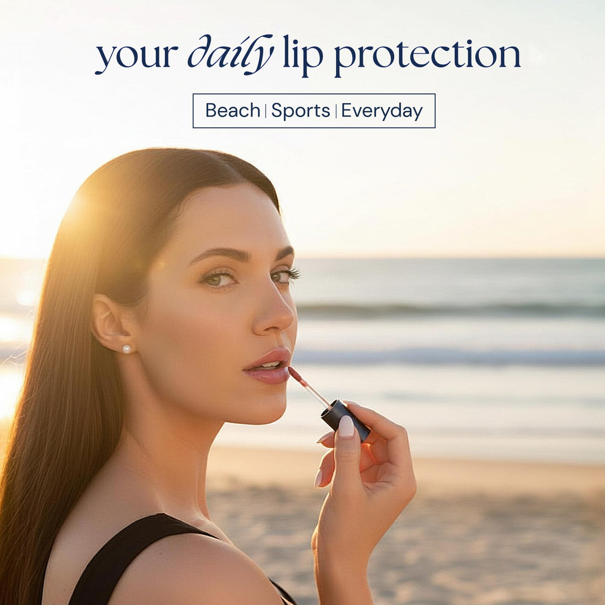 Brush On Block Lip Oil SPF 30 vegan cruelty-free symbol emphasizes ethics.