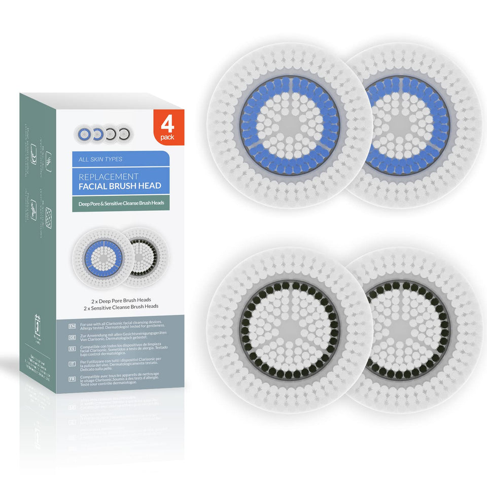 Brushmo deep pore head for Clarisonic compatibility provides gentle cleansing for refreshed skin.