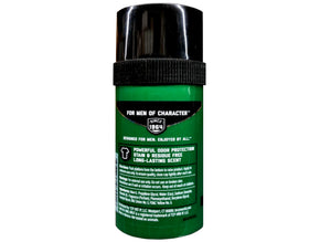BRUT Classic Round Stick Deodorant, detailed view, highlights non-greasy formula.