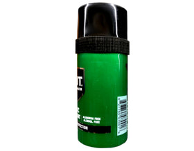 BRUT Classic Round Stick Deodorant, label view, showcases iconic BRUT scent.