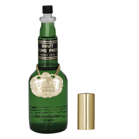 Brut bottle on display conveys timeless style