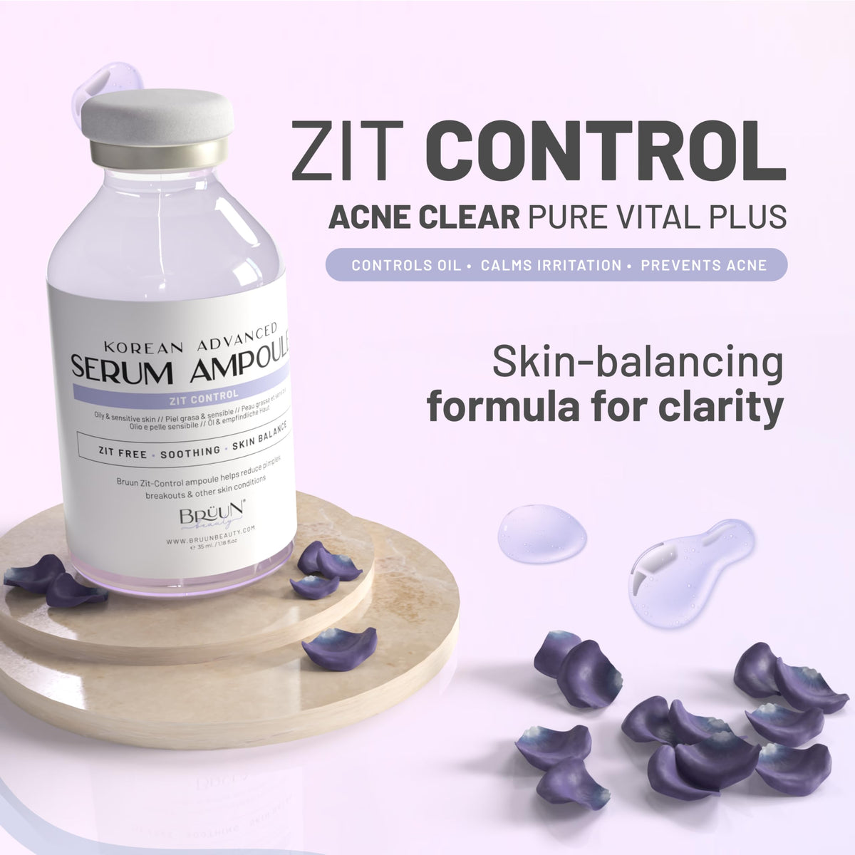 BRÜUN AC economical serum for multiple uses.