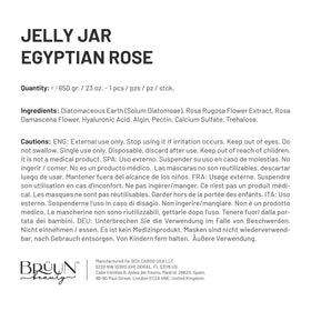 BRÜUN Egyptian Rose scent highlighted in premium skincare ritual